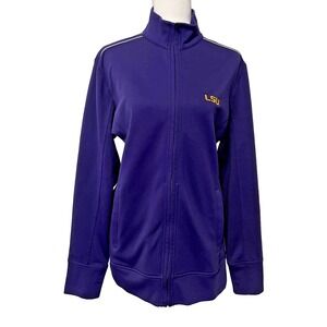 Cutter & Buck LSU Womens Shacket College Football Zip‎ Front Pockets XL Sports